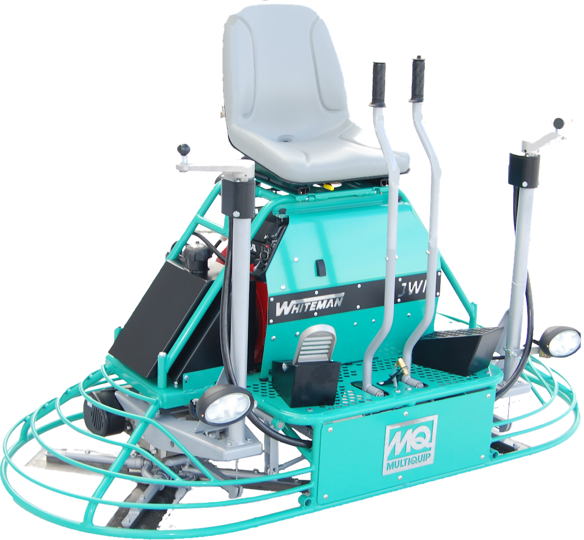 The HHNG5 mechanical ride-on power trowel is powered by a 35HP Briggs and Stratton Vanguard Air Cooled V-Twin engine that includes several new features that raise the performance bar.