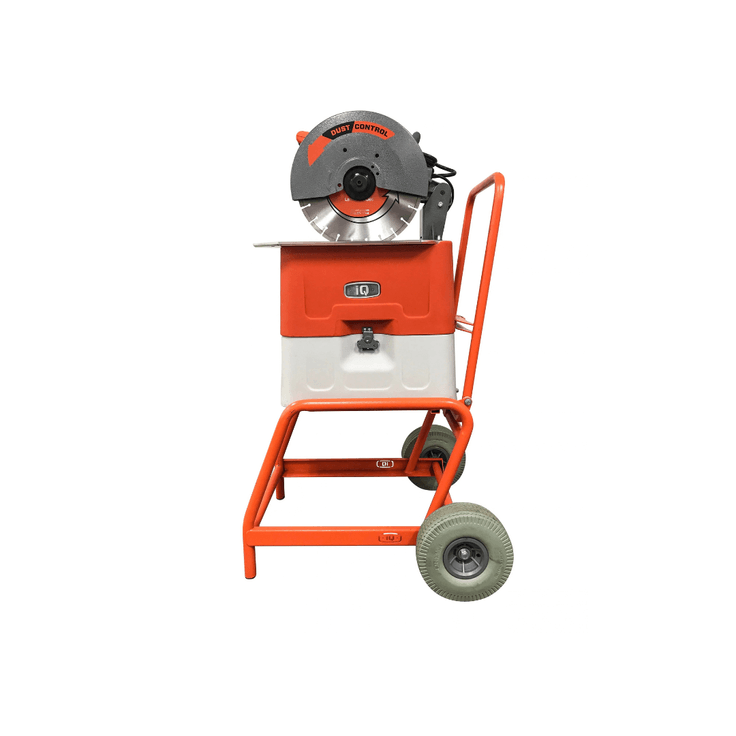 iQ360XT Dry Cut Masonry Saw C/W Rolling Table. Up to 5.5" deep x 24" Length Cut 110V