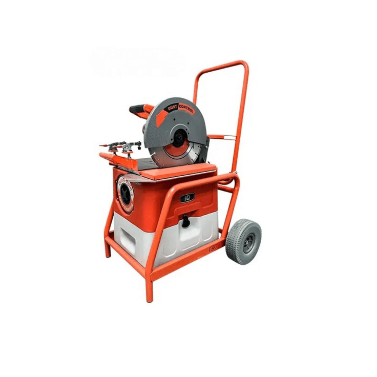 iQ360XT Dry Cut Masonry Saw C/W Rolling Table. Up to 5.5" deep x 24" Length Cut 110V