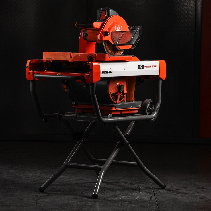 iQTS244 Waterless Tile Saw 24" Rip x 18" Diagonal Cut 240/110V