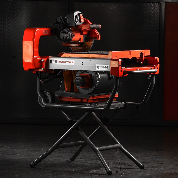iQTS244 Waterless Tile Saw 24" Rip x 18" Diagonal Cut 240/110V
