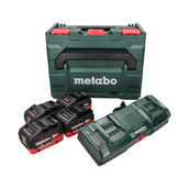Metabo Basic set 4x 18v LiHD 10Ah batteries + ASC 145 DUO charger + metaBOX (685143000) CAS