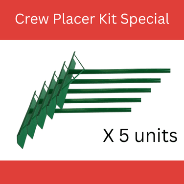 Concrete Crew Placer Kit Special 5 x Easy Pull Ali Texas Placers Green