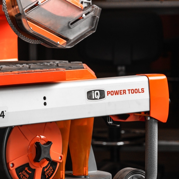 iQTS244 Waterless Tile Saw 24" Rip x 18" Diagonal Cut 240/110V