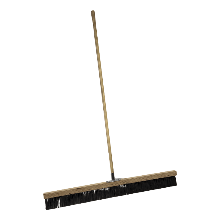 Wire Brush Concrete Broom c/w 4FT head and Handle