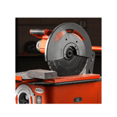 iQ360XT Dry Cut Masonry Saw C/W Rolling Table. Up to 5.5" deep x 24" Length Cut 110V