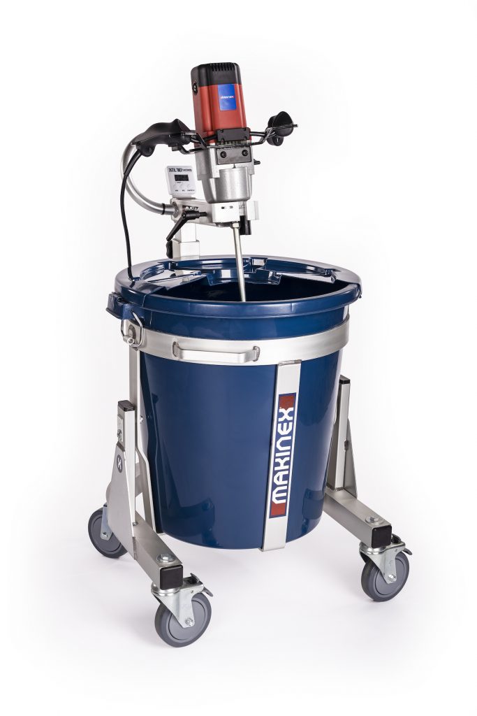 Self Leveling Cement Mixing Station With Mixing Paddle and Lid